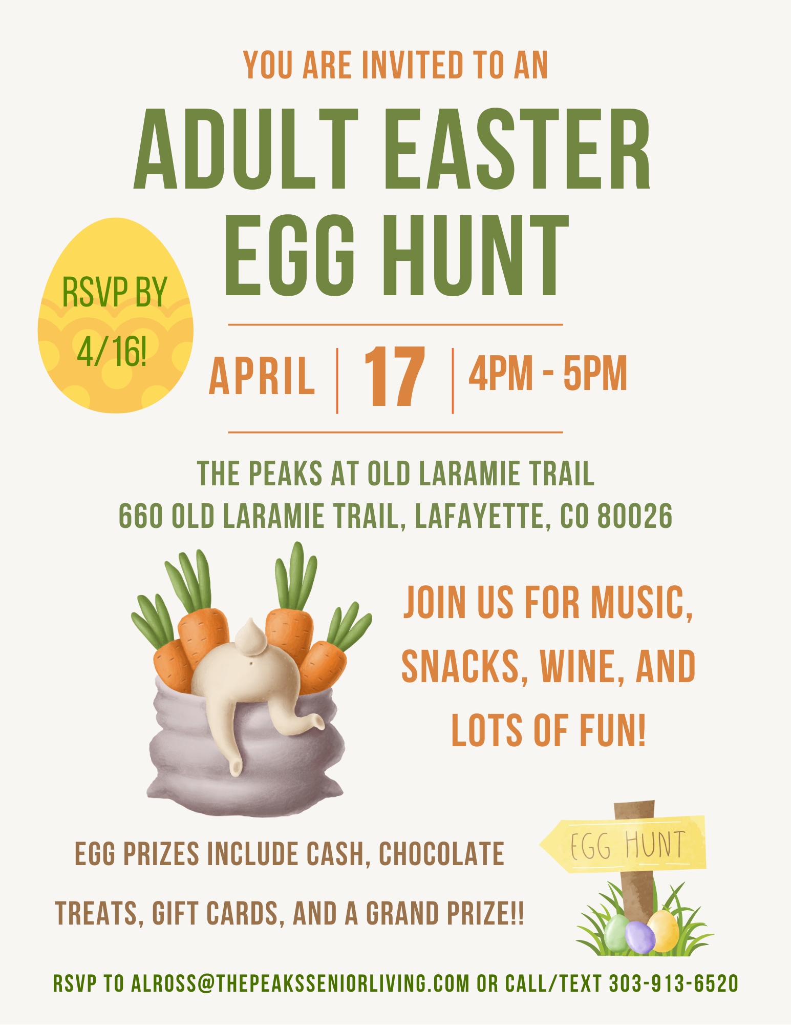 Adult Easter Egg Hunt at The Peaks